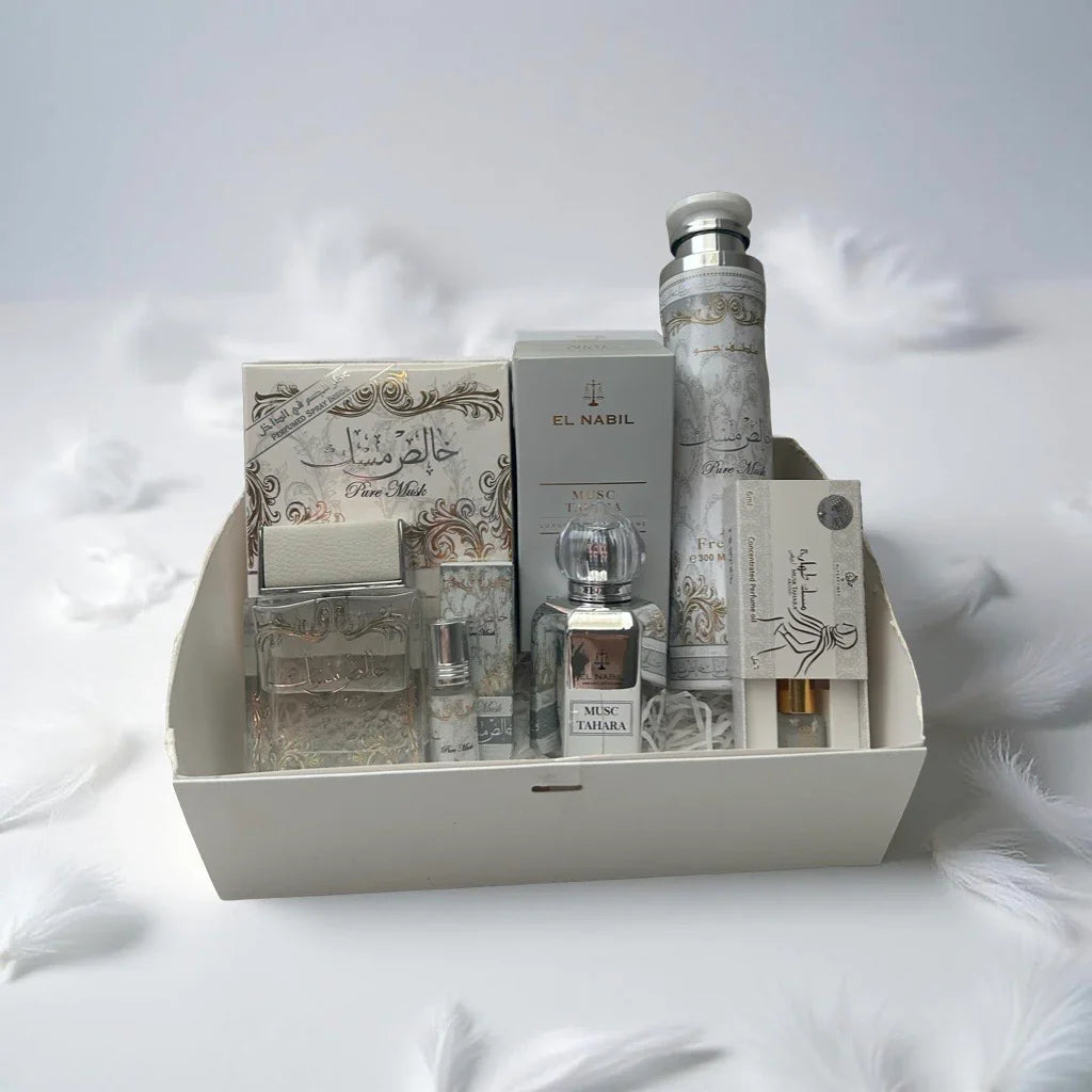 Coffret Pure Musk – Parfum Musc Blanc Élégant et Intense